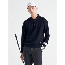 [빈폴골프] 남성 네이비 소매 포인트 니트 칼라 티셔츠 BJ2851B03R