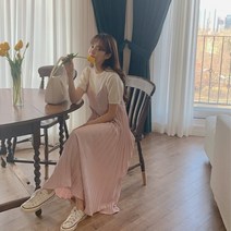 스타일아유 플리츠 레이어드 끈 원피스[AYN6OP505A]