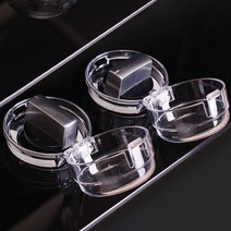 도매팜 4P+4P 다용도로 사용할 수 있는 가스레인지 손잡이 덮개 안전커버 사고방지 오염방지, 투명, 2set(4p)+2set(4p)