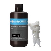 사파이어 니즈 3D프린터 펜 킹룬 V2 가정용 3d 프린팅 ANYCUBIC-405nm UV 수지 LCD 3D 프린터 용, 07 White 4kg