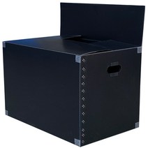 뉴프라테크 이사박스 3호(고급형)-5개묶음 [모서리 필라멘트테이프 부착 박스], 검정