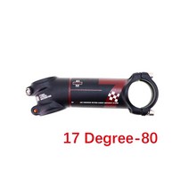 UNO 7 자전거 스템 합금 초경량-7 17 도 MTB 도로 ALU 7050 31.8MM 60 70 80MM 90 100 110 120 130MM 킹, red logo 17-80