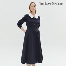 더아이잗뉴욕 더아이잗 더블 배색 칼라 플레어 원피스 IN3P0OP54