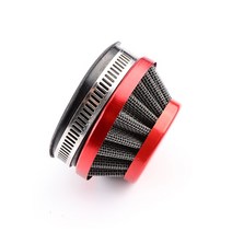 자동차 공기 순환 부품 범용 오토바이 에어 필터 흡입 버섯 헤드 공기 청정기 48mm 오프로드 ATV 더트, 01 60mm red