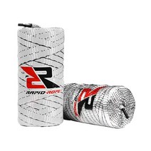 Rapid Rope 리필 36.6m(120피트) 탠 플랫 전술 파라코드 | 미국 제조 | 499kg(1100파운드) 테스트를 거친 튼튼한 폴리 로프 테스트 코드 | 하이킹 캠핑, Tall Canister Refill - 2 Pack