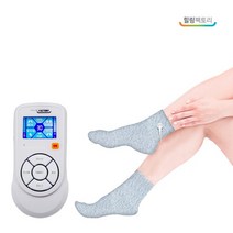 힐링팩토리 특허출원 EMS 발마사지기 저주파 양말 1set, 없음