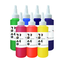 [스노우키즈]핑거페인트 감성물감 7색, 레인보우7색(빨 주 노 초 파 남 보), 140ml