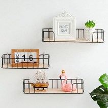 심플 유럽식난간 원목 벽선반 소품수납 진열장 홈데코, 대