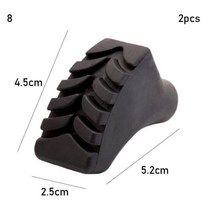 스키 폴대 12pcs 새로운 블랙 노르딕 워킹 폴 트렉 폴 텔레스코픽 alpenstock 목발 워킹 스틱 하이킹 액세서리, -2pcs 스타일 8