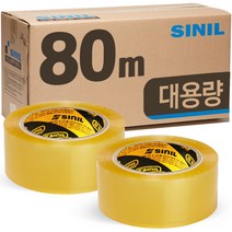 신일 투명 OPP 박스테이프 80m, 10개