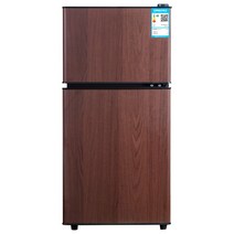 68L 화물차 카라반 글램핑 야영장 냉장고 냉온장고, 이중문/BCD-42A118B/우드 그레인 블랙
