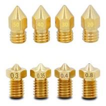 황동노즐M6 MK8 / E3D V5 V6 / 3D프린터노즐 YOIRWEOI + 894945274EA, MK8 1.75mm 0.3