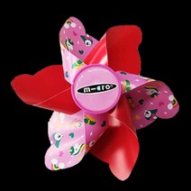 POMTOR 킥보드 바람개비 리본 21세기 악세사리+ (물고기비늘 걸레 증정 이벤트), 유니콘 풍차 활동 중