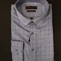 로베르따 [[특가세일!]] ++베스트상품++강추 남성정장 슬림핏( 가을 겨울용 신상) 세련되고 분위기 있는그레이 컬러의 깔금한 체크 버튼다운 남방겸용셔츠RK42552