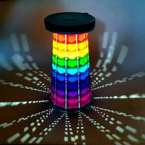 LED 자바라 의자 휴대용 접이식 높이조절 캠핑 스툴 조명 무드등 아코디언 폴딩 체어 낚시 간이 대기 레인보우 놀이동산 놀이공원, LED레인보우하늘