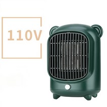 대류식 난로 컨벡션 히터 난방기 욕실 휴대용 미니 데스크탑 전기 히터 110V PT 세라믹 난방 따뜻한, 06 Green-110V_01 미국