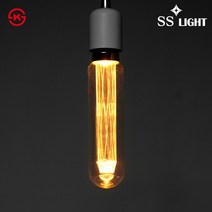 SS라이트 LED 에디슨전구 레이저 막대 대형 KS인증, 전구색(노란빛)