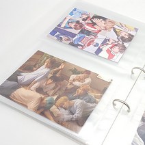 무지 포토카드 포카 인생네컷 앨범 바인더 스티커 티켓북 속지 10장, 무지 포토카드 바인더 속지 10장 ( 1칸 )
