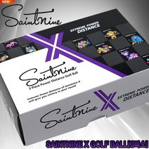 [세인트나인] 초고반발 탄성코어 X-WHITE 하프더즌 골프볼3피스[6알], X골프볼 6알 하프더즌