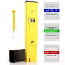 분석 장비 측정기 계측기 디지털 PH 001 고정밀 품질 0-14 측정 범위 가정용 식수 수족관용 ATC 포함