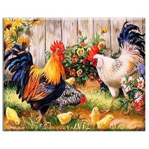 FASEN diy보석십자수 캔버스 형액자 세트 40cm x 50cm, AYW-100