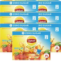 립톤 제로슈가 아이스티 믹스 복숭아 300g, 7개