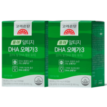 고려은단 퓨어 알티지오메가3 rTG DHA 60캡슐 2팩, 퓨어 알티지오메가3 DHA 60캡슐 2팩, 쇼핑백 O (+0원)