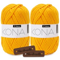 코나실(65g) x2볼 +핸드메이드가죽라벨, 343_진노랑