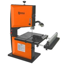 탁상용 밴뜨쏘 목공 컷팅기 공구 소형 줄톱 밴드쇼 테이블 쏘 절단기, 8인치 350w 확장형 + 목공용 직선 톱날