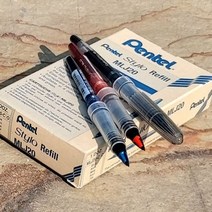 펜텔 수성펜 트라디오 TRJ50 리필심 1다스(12자루)_9999EA daocaoren*109713888bl, 레드, 본상품선택