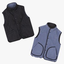 인디고뱅크키즈 [NC경산] 1시이전당일출고/특세일/ 어린이공용 양면 리버서블 플리스 패딩조끼 IKVW22W01