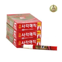 라이브잇 자바펜 파워 오일 사각 유성 매직, 빨강, 288개