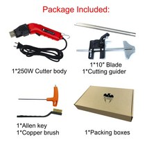 우드락 열선 커터기 펜형 스치로폼 절단기 공업용 전지 가위 전기 작업 가위집 폼 폴리스티렌 커터 나이프 휴대용 스티로폼 DIY 절단 도구 110 240V, 50.KS250 G04 - AU