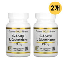CGN S 아세틸화 글루타치온 100 mg 120 캡슐 2개 아세틸 글루타티온