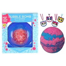 투시스터즈 two sisters 유아입욕제 Kitty Bubble Bath Bomb Necklace Inside, 1팩