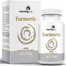 Turmeric Curcumin 650 mg Supplement 120 Vegi Caps by Morning Pep with Bioperine Added for Better Abs, 1, 기타