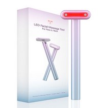 미소온열 갈바닉 얼굴 쿨링 스팀 고주파 새로운 4 in 1 얼굴 지팡이 LED 레드 라이트 테라피 마사지 도구 E, 01 4 in 1 Facial Wand