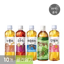 차음료 5종 모음 500mL 페트 10개 (하늘보리 누룽지 결명자 자색옥수수수염 헛개차 택2), 하늘보리 5페트, 자색으로잘빠진옥수수수염 5페트