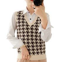 코바늘 조끼 작은아씨들 김고은 니트 여성용 캐시미어 니트 스웨터 넥 민소매 재킷