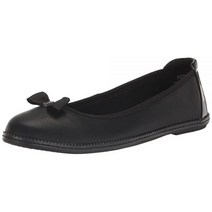 Anne Klein 엠버 발레 플랫 블랙블랙, 6.5, Black/Black