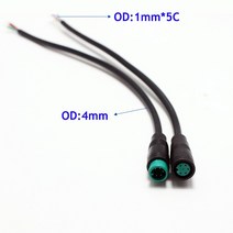 배달전기자전거 2Pcs M8 2 3 4 5 6 핀 전기 자전거 플러그 커넥터 배선 라인 스쿠터 브레이크 케이블 Pluge, 02 Male, 04 5Pin