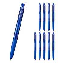 UNI Signo RT1 유니볼 시그노 노크식 볼펜 0.28mm (UMN-155-28) 10개, 블루 (UMN155-28)