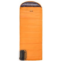 TETON Sports Celsius 레귤러 침낭 가족 캠핑에 적합 브라운 폴리 라이너 오른쪽 지퍼 203.2 x 83.9 cm(80 33인치), Left Zip