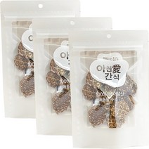 아침애 강아지 수제간식 3개세트 특가전, 3개, 오리떡갈비 와퍼(브로콜리)80g