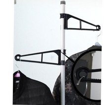 교복점 드레스룸 스탠드행거 현관 행거류 원룸가구 자취템 싱글스틱형 옷행거 바퀴행거 이동식옷걸이, 1단 폴행거