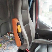 Kangina 트럭 포터 2 화물차 각도조절 팔걸이 5color 차량용품 봉고 3 개조 편한 컬러 거치대, 오른쪽표준형+커버, 블루커버