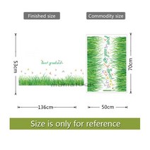 MAMALOOK 녹색 잔디 나비 꽃 스커트 벽 스티커 거실 침실 욕실 비닐 데칼 아트 DIY 홈 인테리어, [06] 06