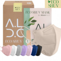 새부리형 KF94 마스크 kf94 마스크 친환경 한지 성인마스크 25매, 에코슈브XL성인용 피치코랄