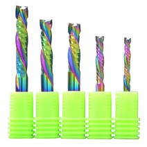 원목도마 우드 대나무 도마 플레이팅도마 1 pcs 3.175/4/5/6/8mm 2 플루트 위아래 컷 dlc 코팅 밀링 커터 파티클 보드 용 2f cnc 목공 엔드 밀, [01] 3.175x17x38L