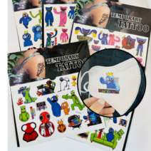 레인보우프렌즈 판박이 마스크 꾸미기 스티커, 레인1